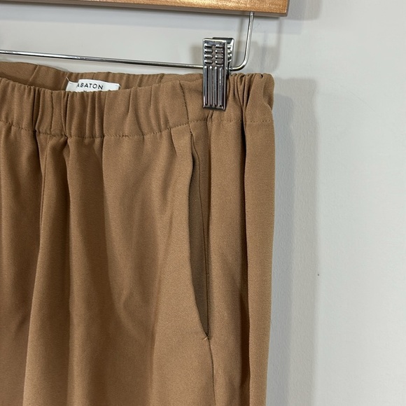 Aritzia Babaton Dexter Pull On Jogger Ankle Length Tuxedo Pant Camel Tan Sz M - Picture 5 of 14